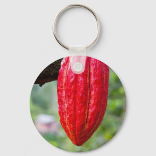 Porte-clés cabosse rouge