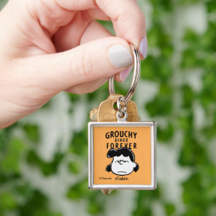 Porte-clés cacahuètes   Grouchy depuis toujours Lucy