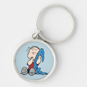 Porte-clés cacahuètes   Linus et sa couverture