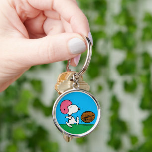 Porte-clés cacahuètes   Snoopy Football Kicker