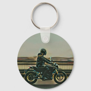 Porte-clés Cadeau amoureux moto