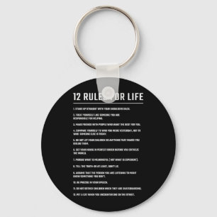 Porte-clés Cadeau Anniversaire 12 Règles pour la vie