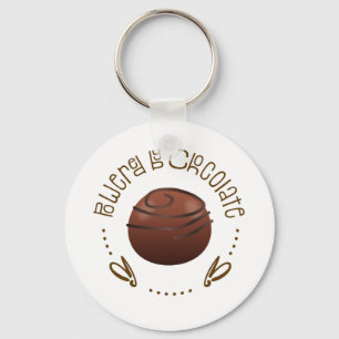 Porte-clés Cadeau d'amant de chocolat, énonciations drôles