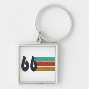 Porte-clés Cadeau d'anniversaire 60 ans né en 1966