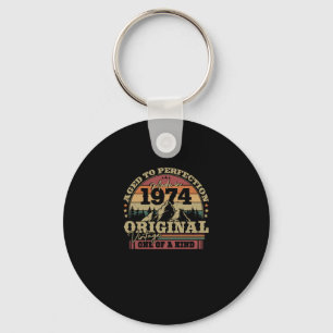 Porte-clés Cadeau d'anniversaire vintage 1974