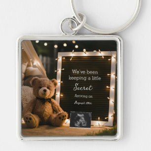 Porte-clés Cadeau d'annonce de grossesse Teddy Bear Cozy Nigh