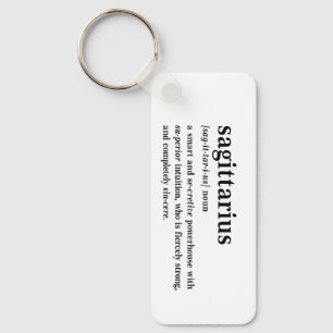 Porte-clés Cadeau d'astrologie esthétique Définition Sagittai