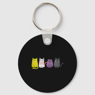 Porte-clés Cadeau de chat animal mignon Non Pride binaire Age