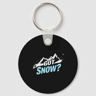 Porte-clés Cadeau de citation drôle de ski a neigé