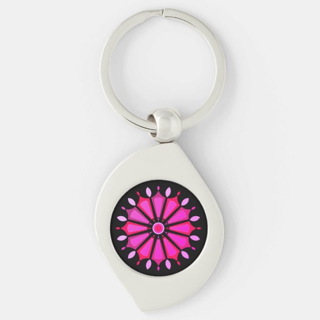 Porte-clés cadeau de fleurs (Devant)