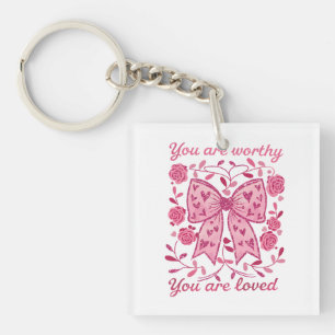 Porte-clés Cadeau de la Saint-Valentin Vous êtes aimé