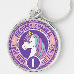 Porte-clés Cadeau de l'anniversaire de la sobriété personnali