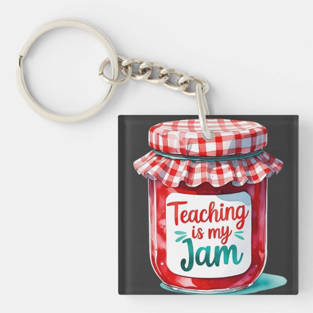 Porte-clés Cadeau de l'enseignant de cuisine de retour à l'éc (Devant)