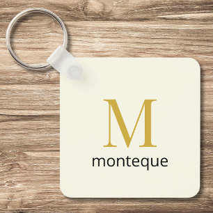 Porte-clés Cadeau de luxe personnalisé avec monogramme pour e