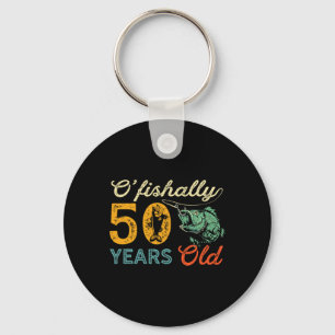 Porte-clés Cadeau de pêche pour 50 ans 50e anniversaire Cinqu