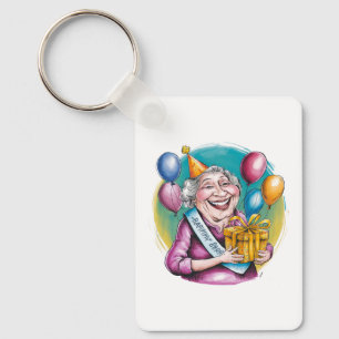 Porte-clés Cadeau de plaisanterie d'anniversaire de Nana drôl