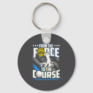 Porte-clés Cadeau de retraite drôle de golf pour un inspecteu