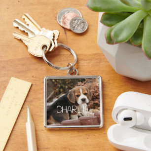 Porte-clés Cadeau de souvenir personnalisé avec photo et nom