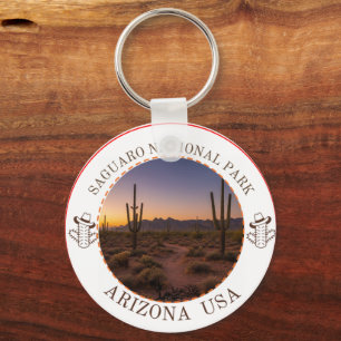 Porte-clés Cadeau de voyage Tucson Arizona désert de Sonora