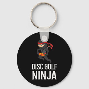 Porte-clés Cadeau drôle de ninja de golf à disque Joueur de d