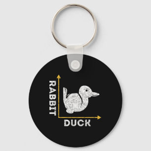 Porte-clés Cadeau drôle pour amateur d'animaux Canard ou Lapi