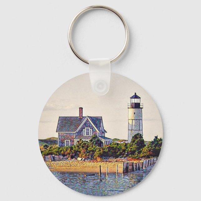 Porte-clés Cadeau du phare de Cape Cod (Recto)