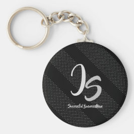 Porte-clés Cadeau élégant avec personnalisation Monogramme ar