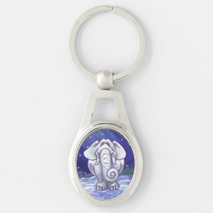 Porte-clés Cadeau Eléphant blanc mignon