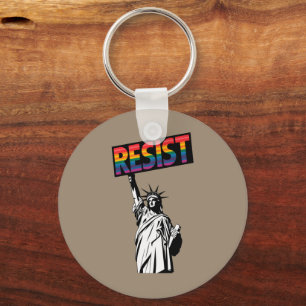 Porte-clés Cadeau féministe Résister Statue de la Liberté