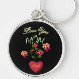 Porte-clés Cadeau floral personnalisé et sur mesure pour la f