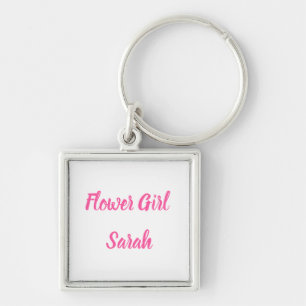 Porte-clés Cadeau Flower girl Personnalisé Nom Cadeaux Mariag