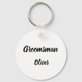 Porte-clés Cadeau Groomsman Nom personnalisé Cadeaux Mariage