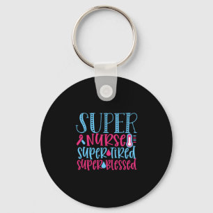 Porte-clés Cadeau infirmière Super infirmière super fatigué
