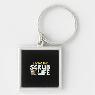 Porte-clés Cadeau infirmière   Vivre La Vie Scrub