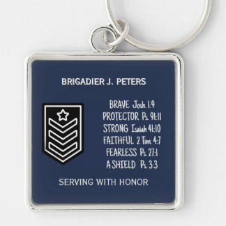 Porte-clés Cadeau Militaire Inspiré de la Foi