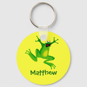 Porte-clés Cadeau nommé personnalisé par grenouille mignonn