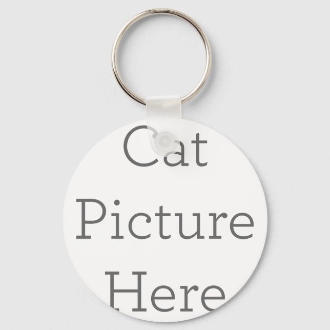 Porte-clés Cadeau personnalisé Porte - clé photo chat (Recto)