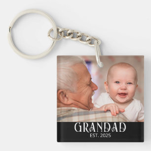 Porte-clés Cadeau photo pour l'arrivée du papé