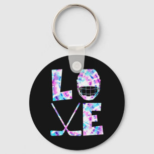 Porte-clés Cadeau pour amoureux de hockey sur glace Co. Amour