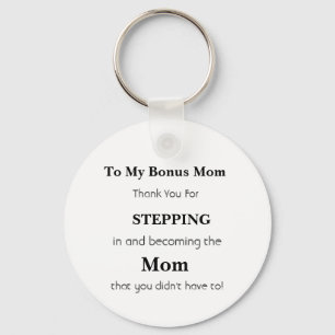 Porte-clés Cadeau Pour Bonus Mom - Cadeau Pour Mother-