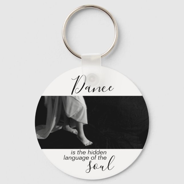 Porte-clés cadeau pour danseur cadeau pour professeur de dans (Recto)