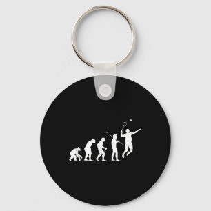 Porte-clés Cadeau pour joueur de badminton Évolution pour tou