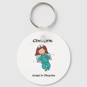 Porte-clés Cadeau pour l'infirmière - Personnaliser avec le n