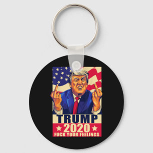 Porte-clés Cadeau Républicain Trump Doigt d'Honneur à Vos Sen