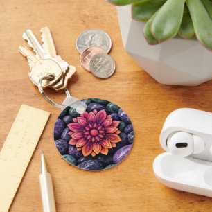 PORTE-CLÉS CADEAU SIMPLE COLORÉ MODERNE FILLE SŒUR MAMAN