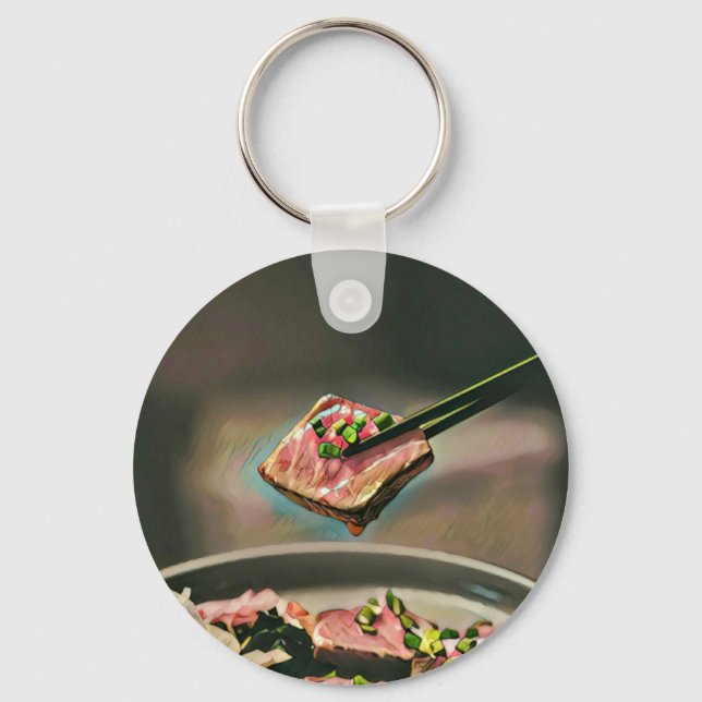 Porte-clés cadeau sushi cool (Recto)