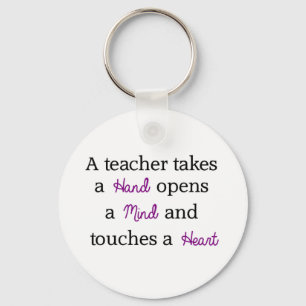 Porte-clés Cadeau unique de citation de professeur