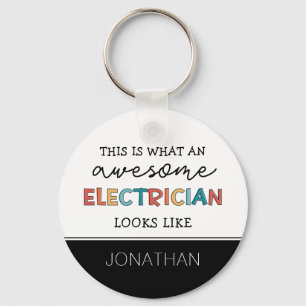 Porte-clés Cadeaux amusants pour électricien personnalisé