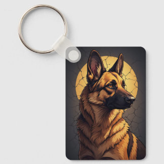 Porte-clés 🦴 Cadeaux Berger Allemand Pour Amateurs D'Animaux