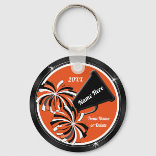 Porte-clés Cadeaux Cheerled Black et Orange personnalisés
